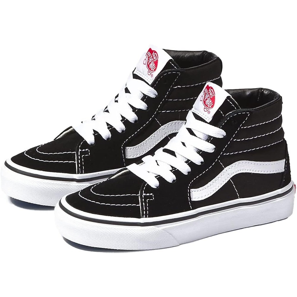 Vans Filmore Hi Kids‎ Shoes Black White Suede Canvas High Top Sneakers Sz 13 NWT